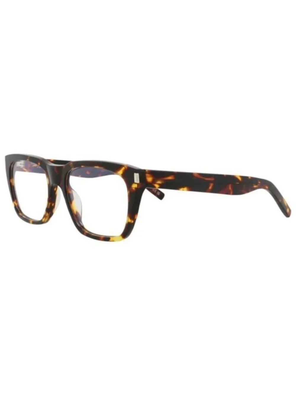 New Saint Laurent Mens Square/Rectangle Havana Havana Transparent Fashion Design